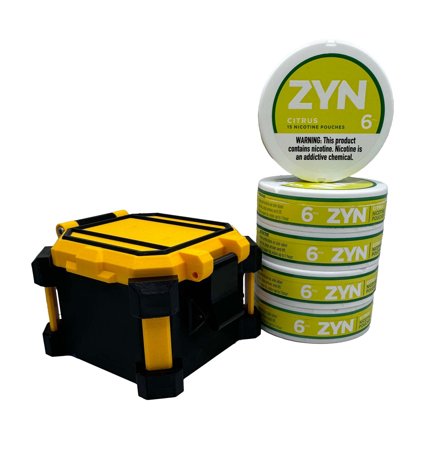 DEWALT Inspired ZYN Case | Holds 2 cans of ZYN  | Groomsmen Gift  |