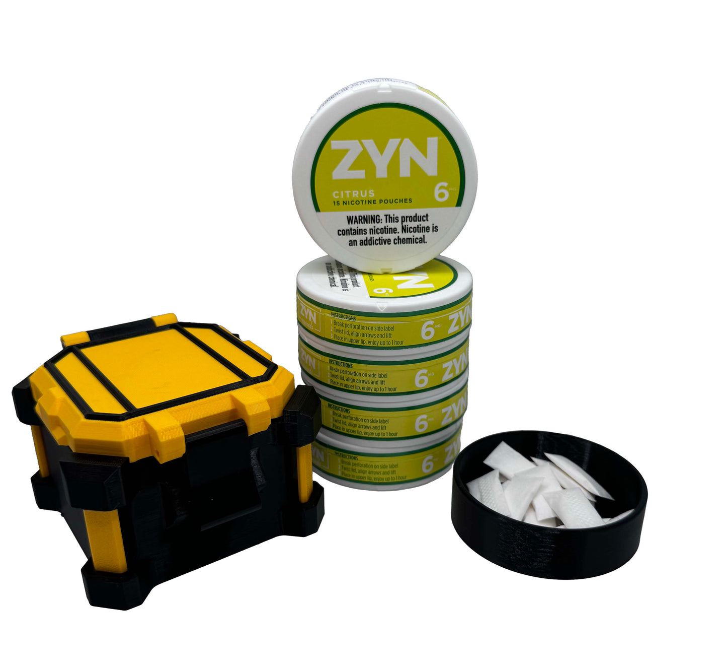 DEWALT Inspired ZYN Case | Holds 2 cans of ZYN  | Groomsmen Gift  |